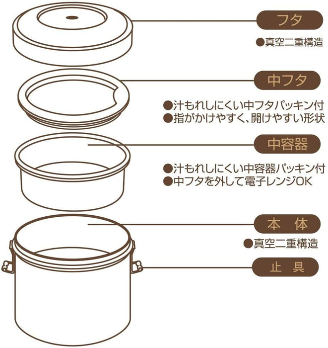 Heat Stainless Steel Bento Box (480 ml) Mickey Face