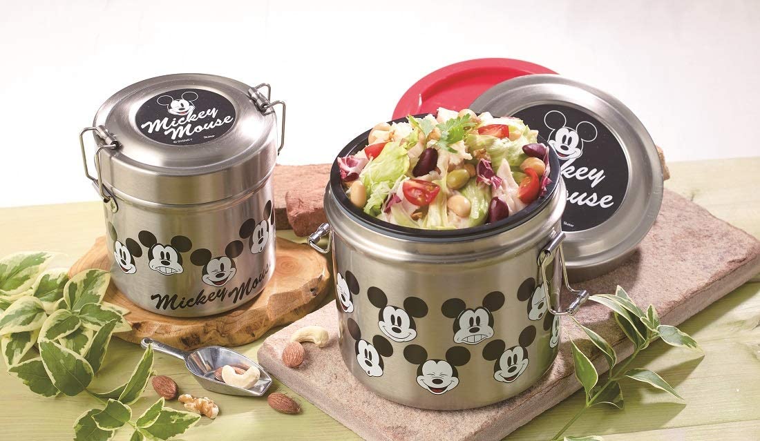 Heat Stainless Steel Bento Box (480 ml) Mickey Face
