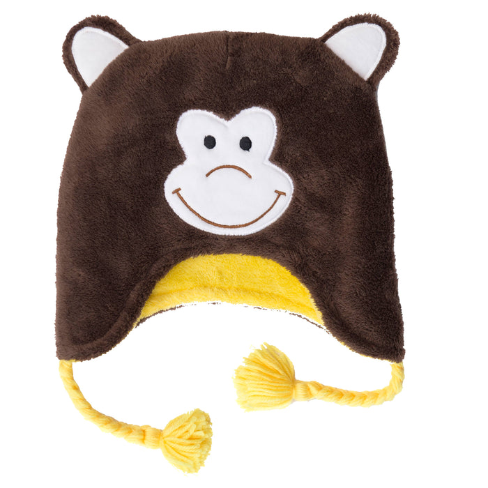 Kids UPF50+ Winter Hat - Lion/Monkey