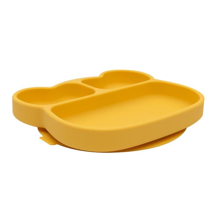 Bear Stickie Plate - Yellow