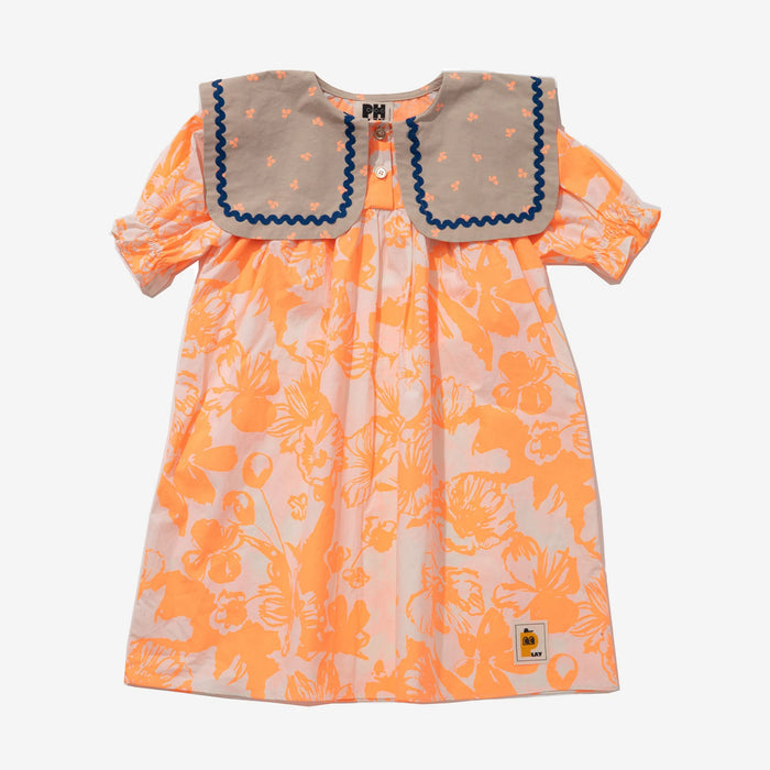 Big Collar Dress  Orange