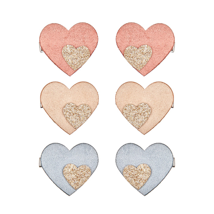 Butterscotch heart clips