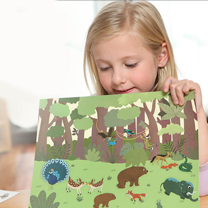 Reusable Sticker Pad -Natural Animal