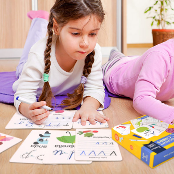 Kids Learning Toys – Write and Wipe Activity Cards-Word Cards