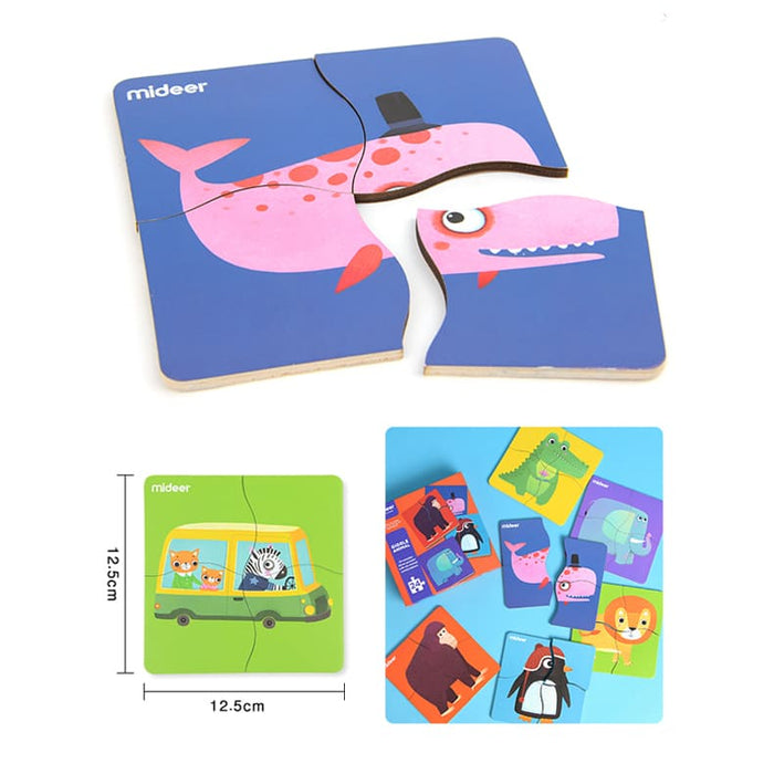 Discover Fun – Early Learning Wooden Puzzles – 24 Pieces