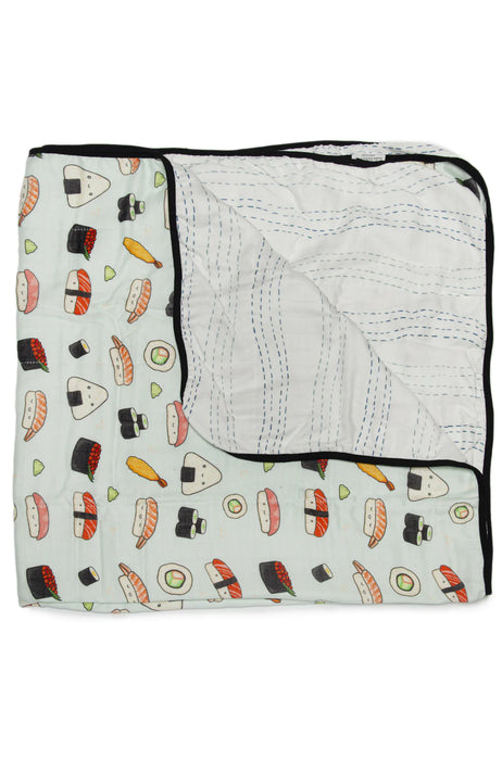 Muslin Quilt Blanket Sushi