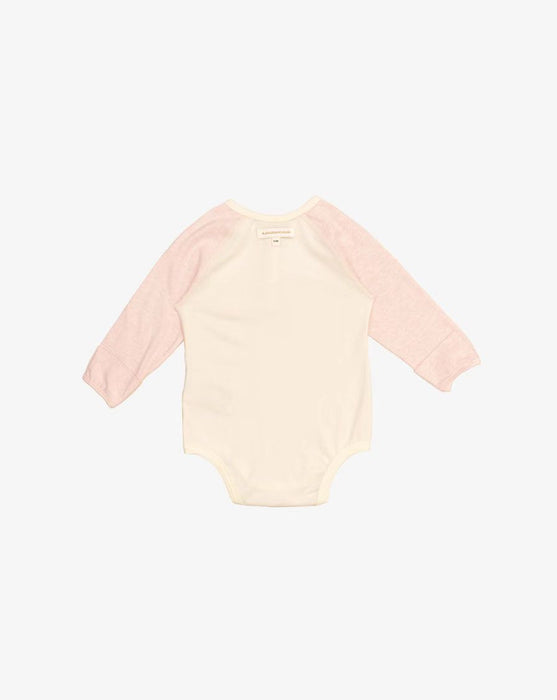 Classic Raglan Bodysuit-Pink