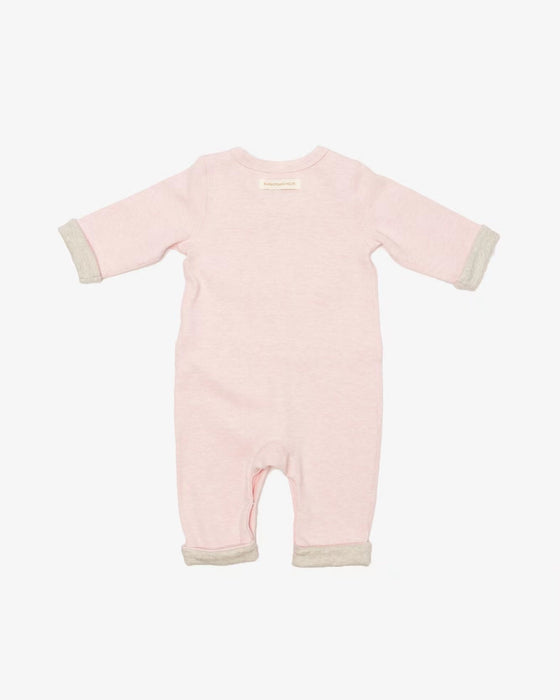 Turned-Up Rompers With Bib-Ballet Pink