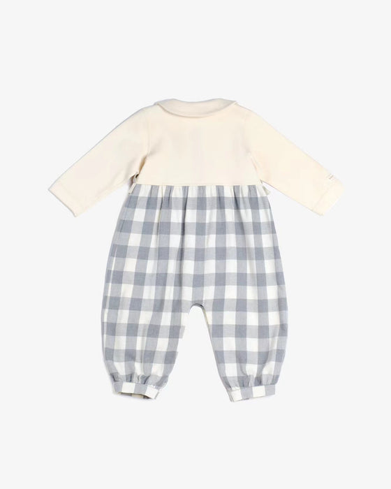 Checked Ruffle Romper