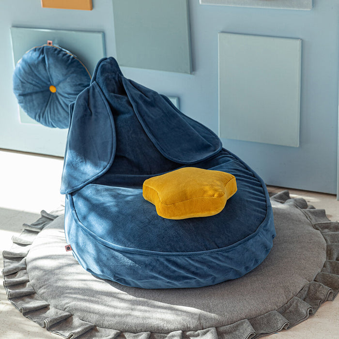 Beanbag Bunny - Velvet Deep Blue
