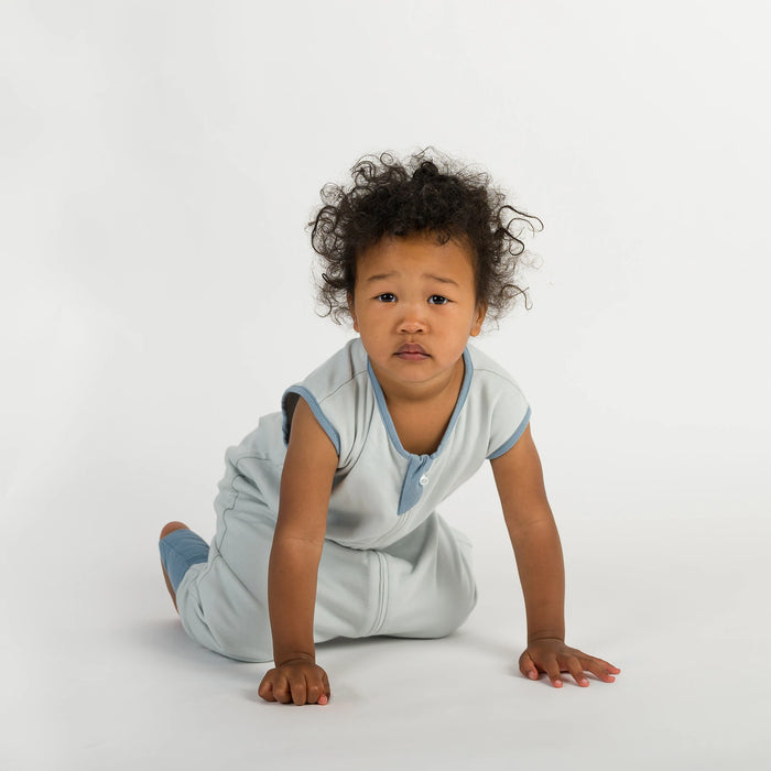 Sleeveless Sleep Suit - Airy Blue 1.0T