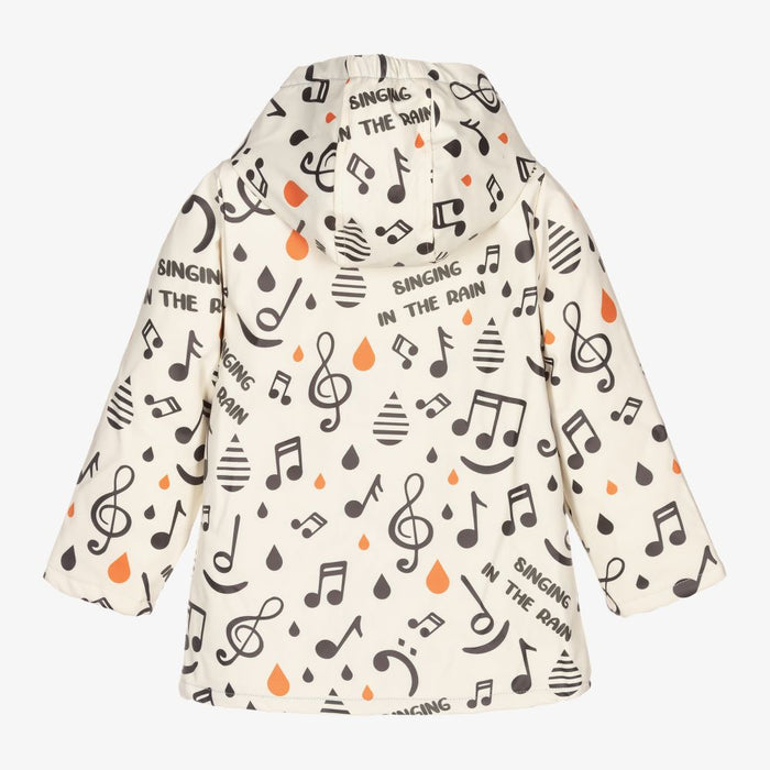 Ivory Musical Note Raincoat