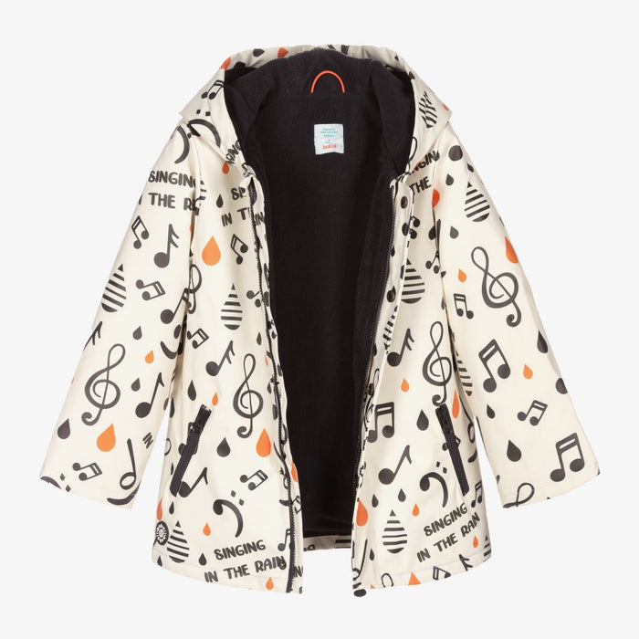 Ivory Musical Note Raincoat