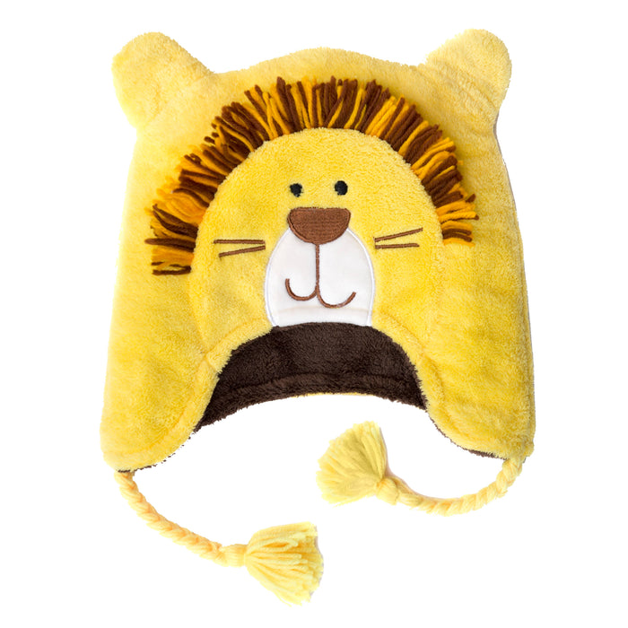 Kids UPF50+ Winter Hat - Lion/Monkey
