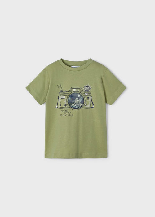 Cotton T-shirt with Interactive Motif Boy