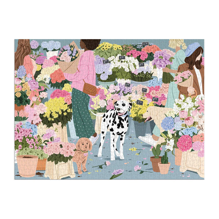 Flower Market 1000 Piece Puzzle