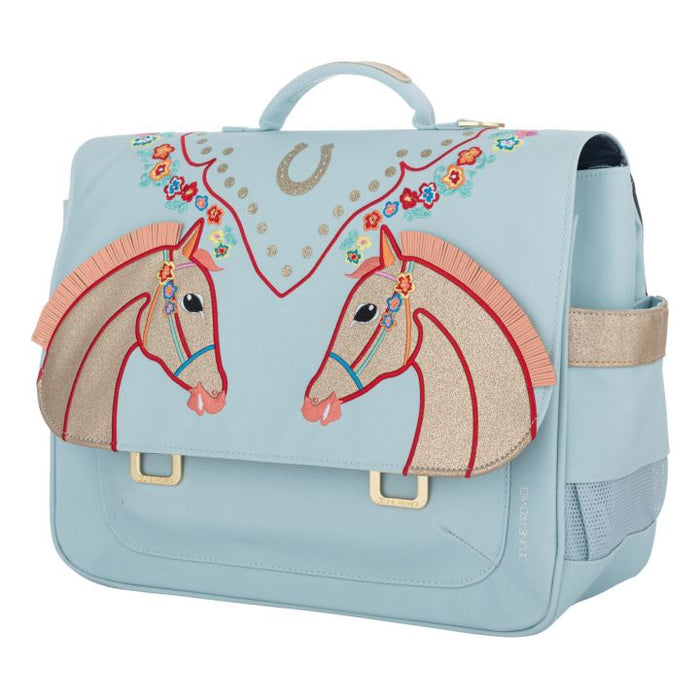 Midi Cavalerie School Bag | Light blue