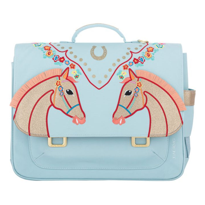 Midi Cavalerie School Bag | Light blue