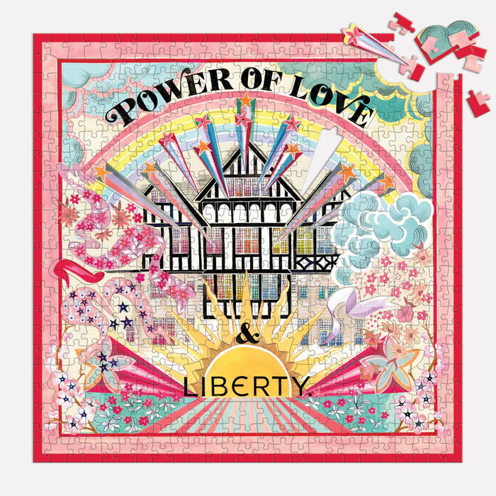 Liberty Power of Love 500 Piece Double Sided Jigsaw Puzzle with Shaped Pieces