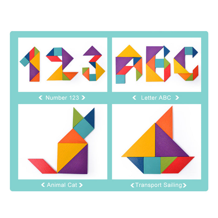 Colorful Tangram Puzzles – Ages 4+