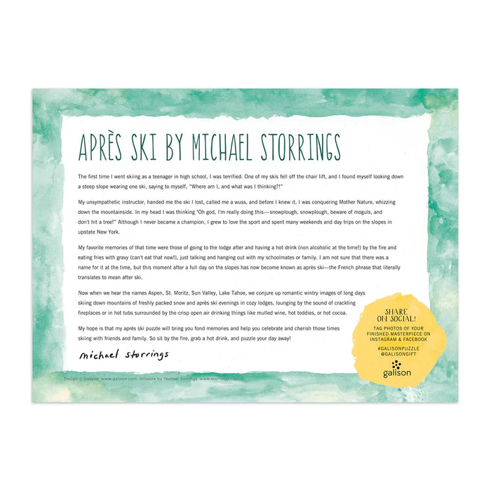 Michael Storrings Apres Ski 1000 Pc Puzzle