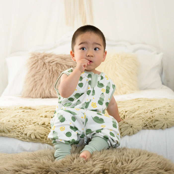 Sleeveless Sleep Suit - Naughty Peas 0.5T